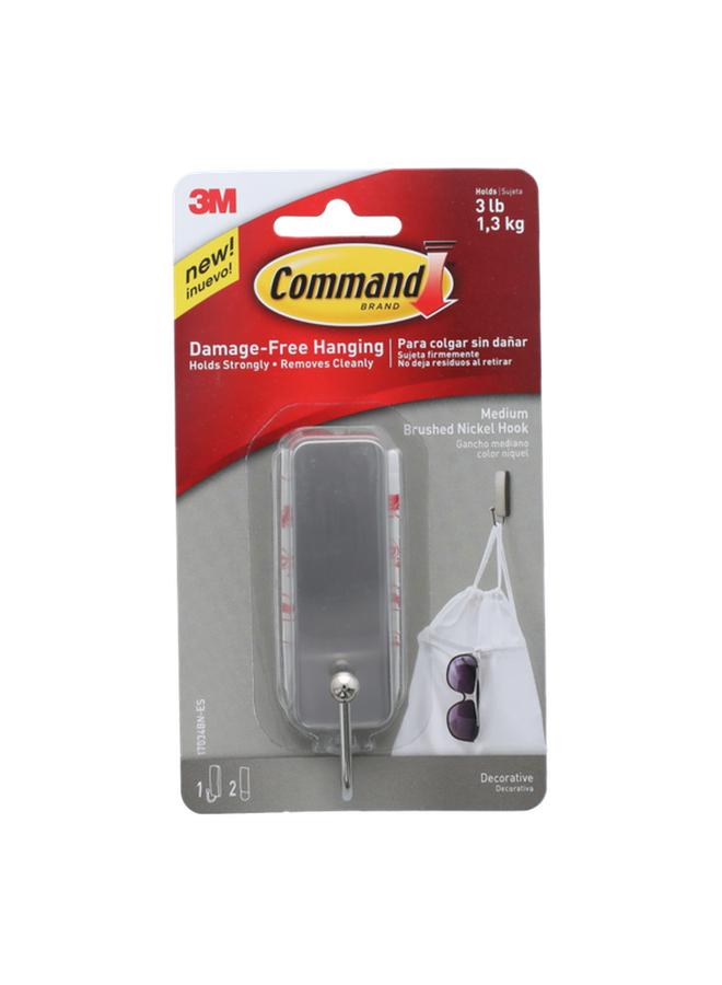 Command All-Purpose and Utility Hook Silver Medium  - Image 1