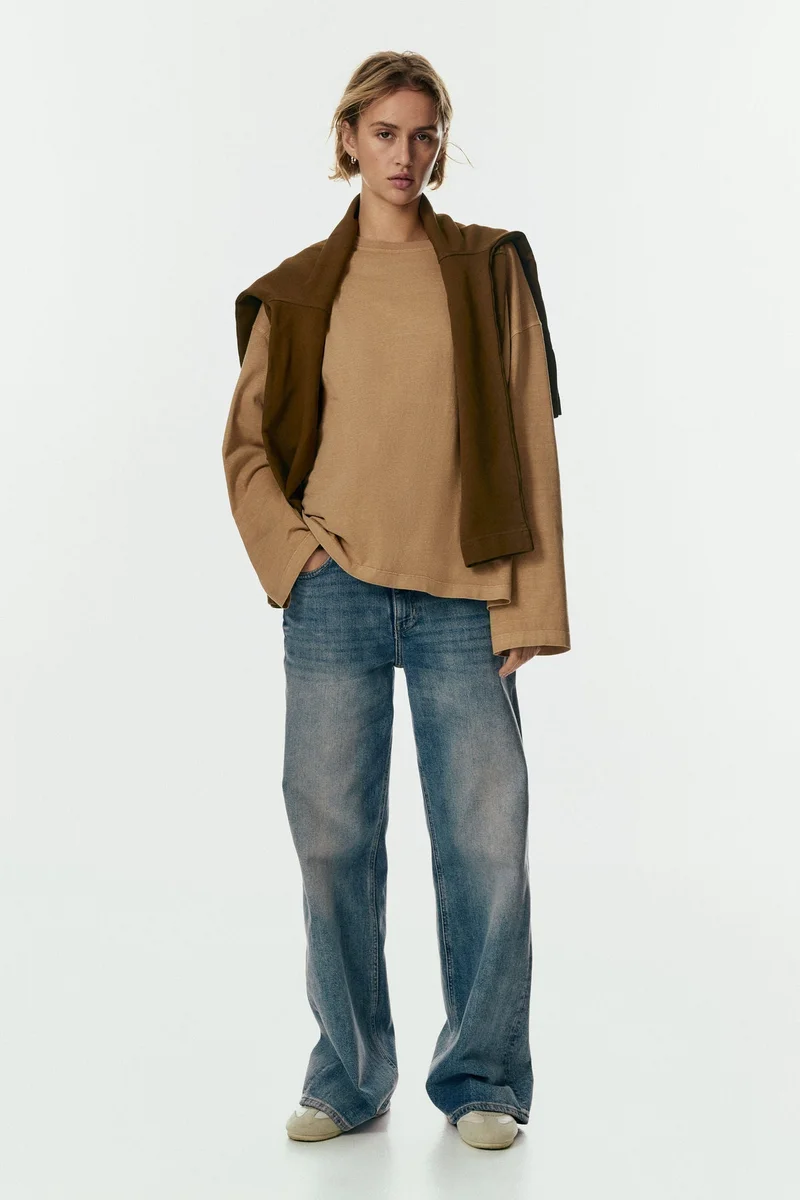 H&M Long-sleeved cotton top