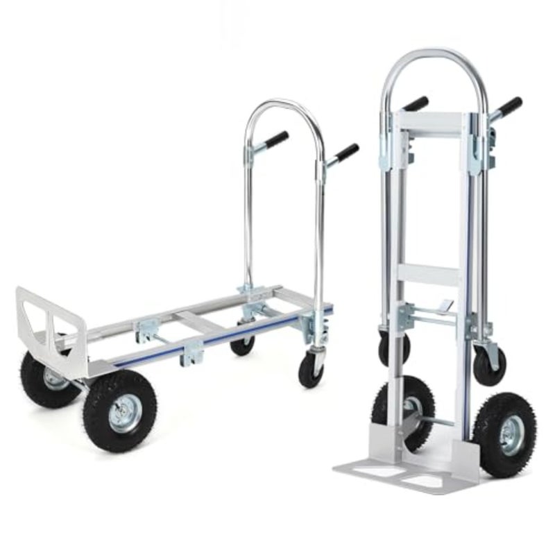 Heavy Duty 2-in-1 Aluminum Hand Truck Dolly Cart, 700 Lbs Capacitybaihuo - Image 1