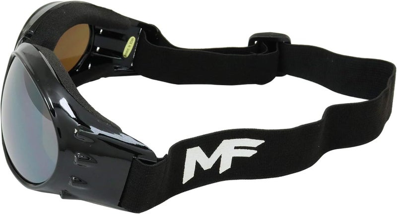 MF Vulcan Goggles with Black Frame and Driving Mirror Lens - Image 3