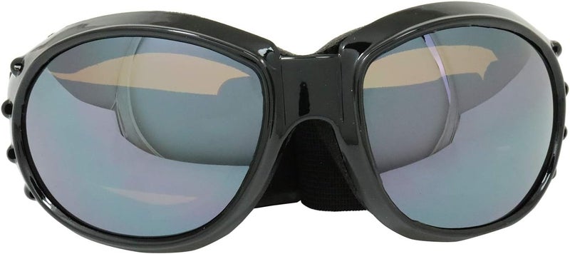 MF Vulcan Goggles with Black Frame and Driving Mirror Lens - Image 2