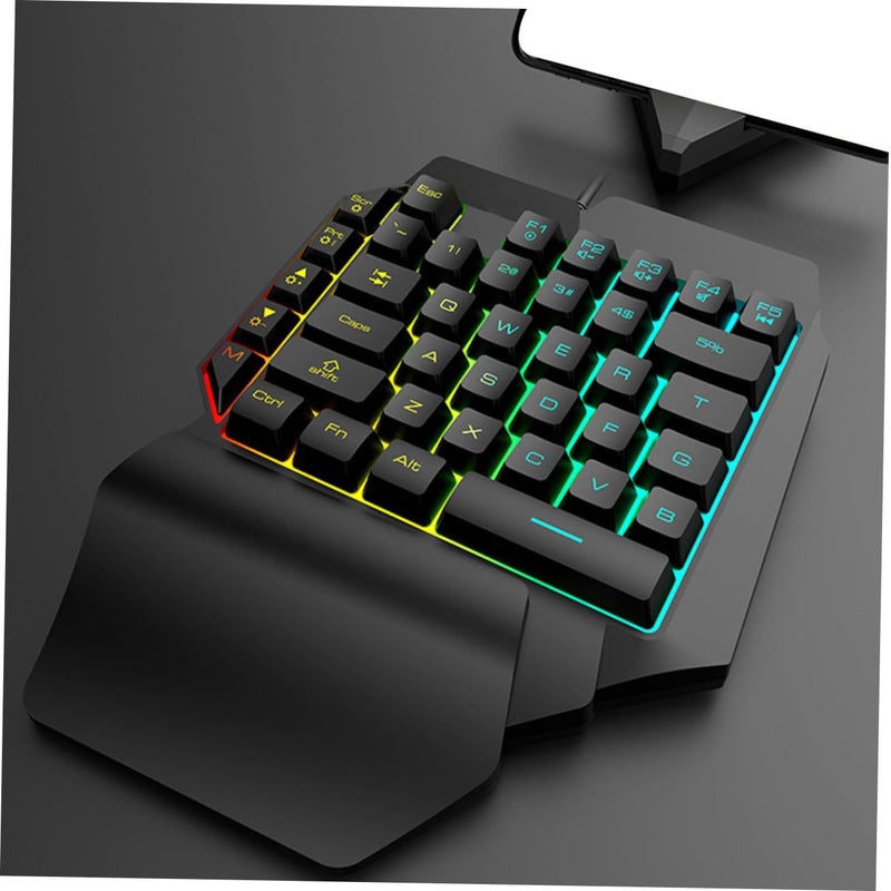 لوحة مفاتيح ميكانيكية للألعاب للعسراء بإضاءة RGB خلفية محمولة لإصدار الكمبيوتر المحمول العام - Image 5