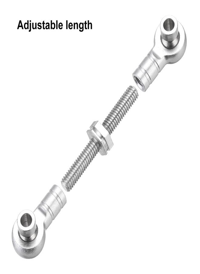 ميكسينيتي MECCANIXITY 4 قطع من قضيب التوجيه المؤازر RC وصلات من سبائك الألومنيوم لسيارة HSP 1/10 94123 على الطريق RC (أبيض) - Image 4