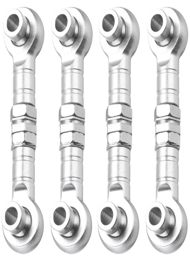 ميكسينيتي MECCANIXITY 4 قطع من قضيب التوجيه المؤازر RC وصلات من سبائك الألومنيوم لسيارة HSP 1/10 94123 على الطريق RC (أبيض) - Image 1