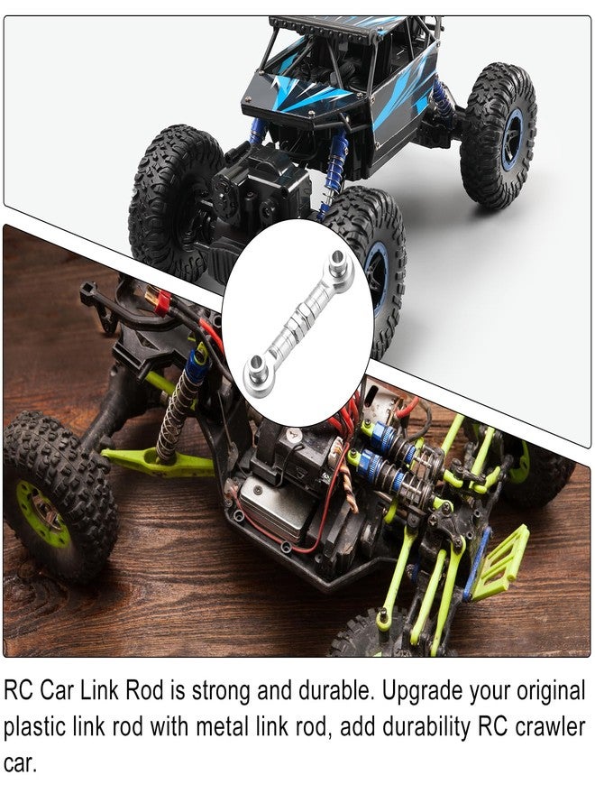 ميكسينيتي MECCANIXITY 4 قطع من قضيب التوجيه المؤازر RC وصلات من سبائك الألومنيوم لسيارة HSP 1/10 94123 على الطريق RC (أبيض) - Image 5