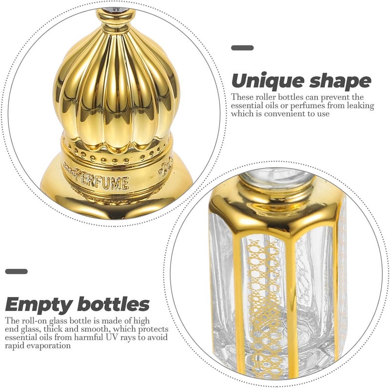 3pcs 3ml Essential Oil Glass Bottles with Dropper Portable Empty Perfume Dispensing Containers for Travel Aromatherapy - Image 2