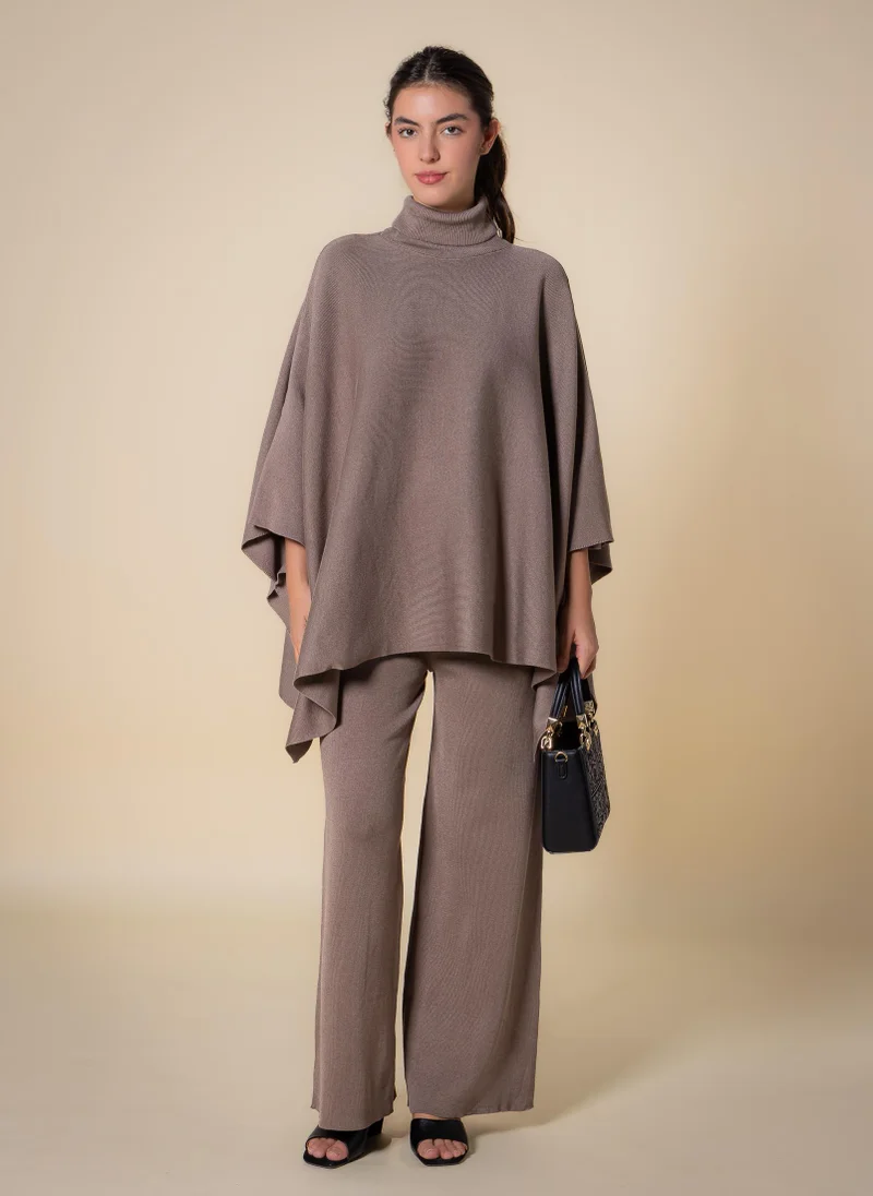 SHAPES TEXTURED PANCHO SET