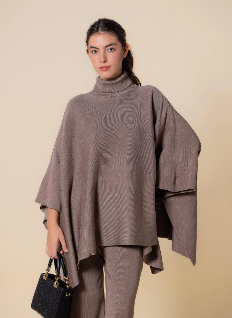 SHAPES TEXTURED PANCHO SET