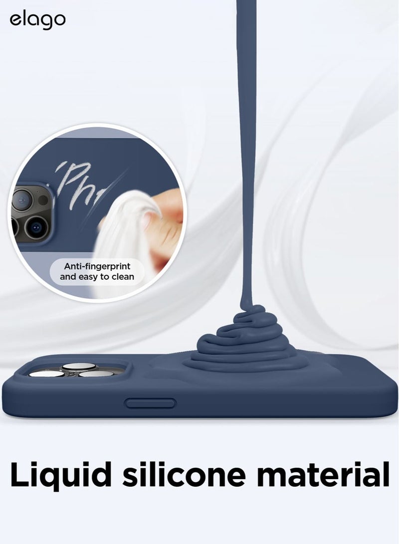 Elago Silicone Shockproof iPhone 14 Pro Max Case Cover with MagSafe - Jean Indigo - Image 5