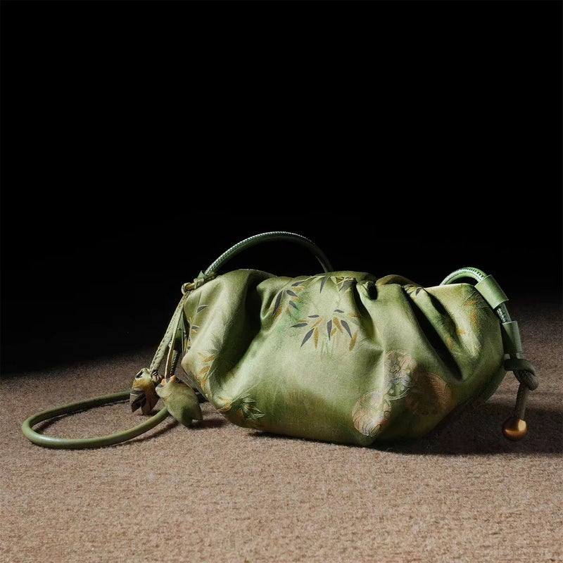 Cloud Crossbody Bag for Women - Green/Yellow - Image 2
