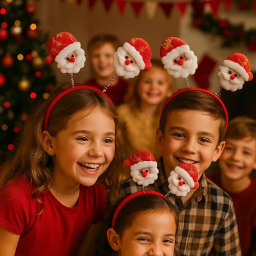 GRAPHENE Christmas Hairband Santa Claus Headband Christmas Hair Accessories For Festive Theam Party Birthday Celebration Xmas Gift For Kids Girls Adults(Pack Of 1) - Image 4