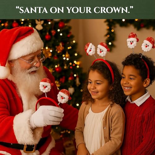 GRAPHENE Christmas Hairband Santa Claus Headband Christmas Hair Accessories For Festive Theam Party Birthday Celebration Xmas Gift For Kids Girls Adults(Pack Of 1) - Image 3