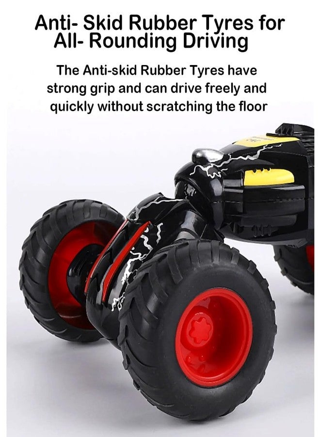 BlackZone Kids Friction Powered DTX Car Monster Telescopic Toys for Boys Girls | Unbreakable Double Sided Pull Back Non-Electric Stunt Cars | Monster Truck (DTX Car Pack of 2) - Image 4