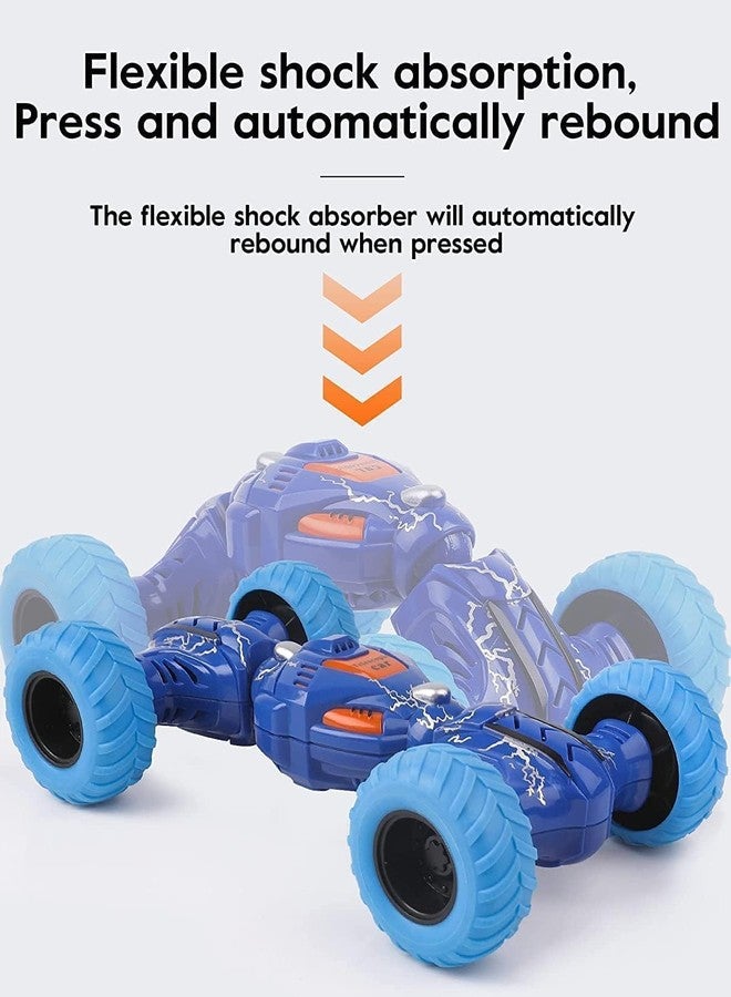 BlackZone Kids Friction Powered DTX Car Monster Telescopic Toys for Boys Girls | Unbreakable Double Sided Pull Back Non-Electric Stunt Cars | Monster Truck (DTX Car Pack of 2) - Image 3