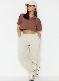 trendyol T-Shirt - Brown - Crop  - Image 3