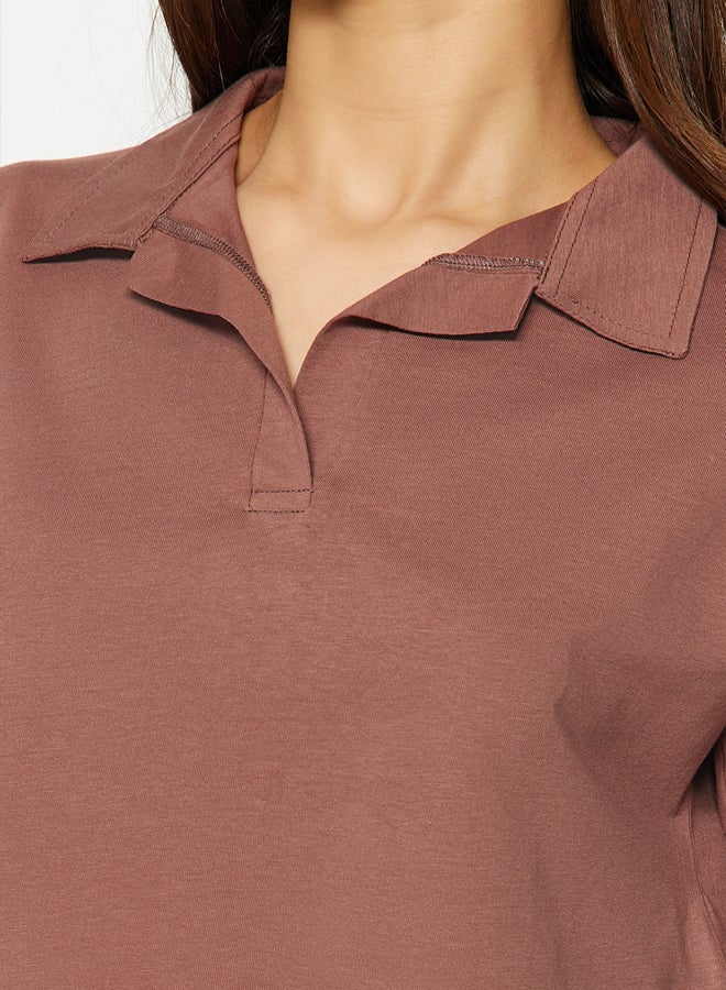 trendyol T-Shirt - Brown - Crop  - Image 5