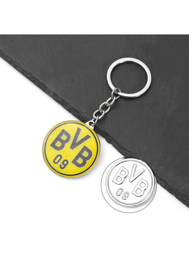 1 Piece Zinc Alloy Pendant Keychain, Football Club Pendant