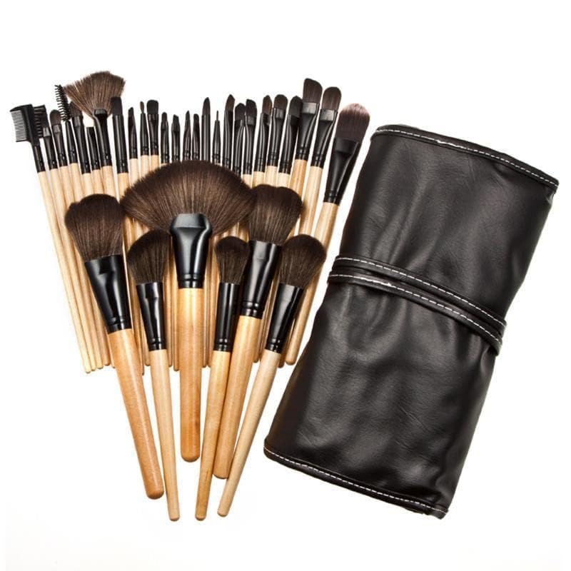 Boulevar 24Pcs Make up Brushes Professional Makeup Synthetic Cosmetic Makeup Brush Set with Storage Pouch Bag Cosmetic Tool Eyeshadow Powder Brush Set - Image 5