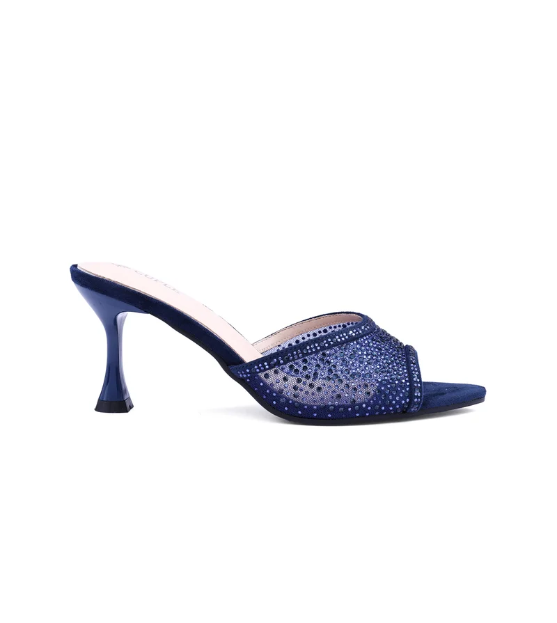 كابلي صندل نسائي بشبكة عصرية وكعب مثير