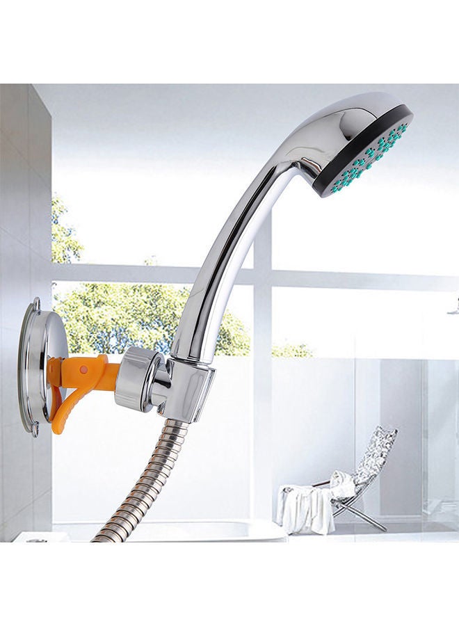 NIBEMINENT Shower Head Holder With Suction Cup Silver And Yellow 11.00 x 8.00 7.50centimeter - Image 5