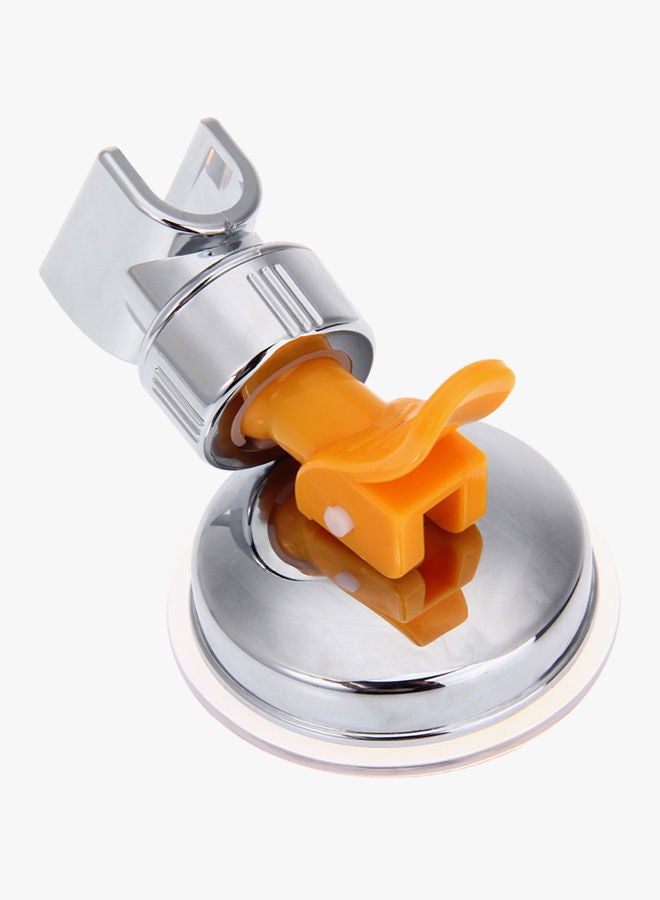 NIBEMINENT Shower Head Holder With Suction Cup Silver And Yellow 11.00 x 8.00 7.50centimeter - Image 3