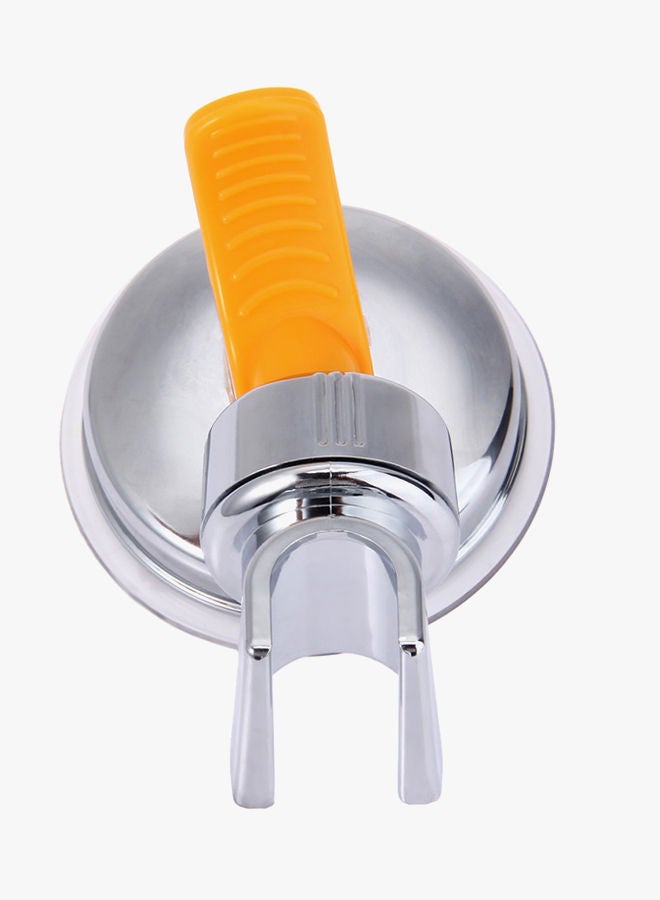 NIBEMINENT Shower Head Holder With Suction Cup Silver And Yellow 11.00 x 8.00 7.50centimeter - Image 4