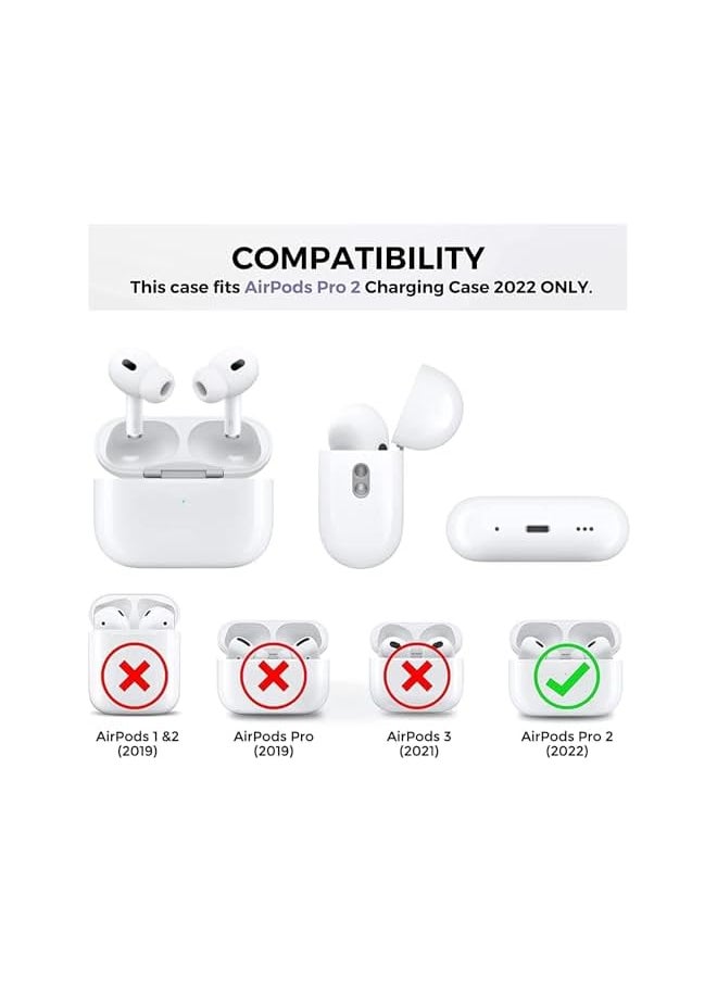 Excefore - Cute Kawaii For Air Pod Pro 2 Case With Shell Pearl Keychain Love Heart Cat Design Silicone Tpu Cover Compatible With Air Pods Pro 2Nd Generation 2022 Case For Women And Girls - Image 1