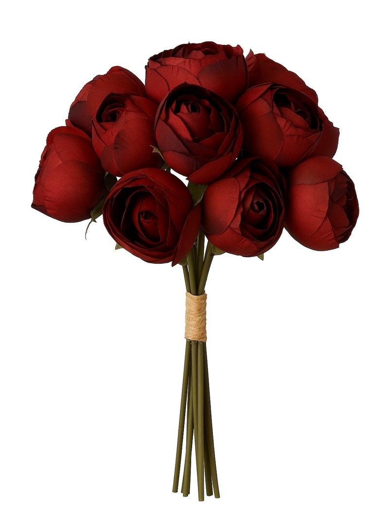 Artificial Peony Bouquet (10 Flowers) – Elegant Realistic Decor & Gift Arrangement