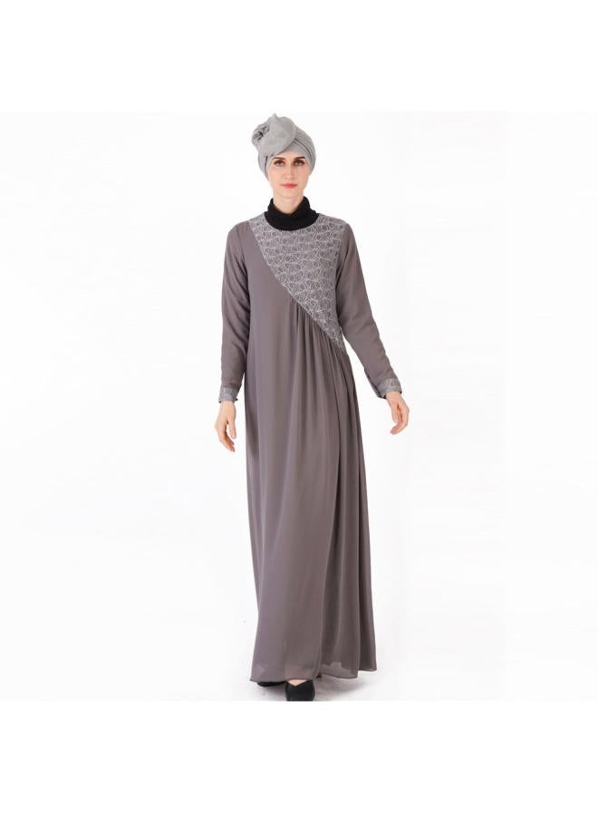 Generic 92 8 New Muslim Women's Gown Dress Lace Ethnic Clothing Spot