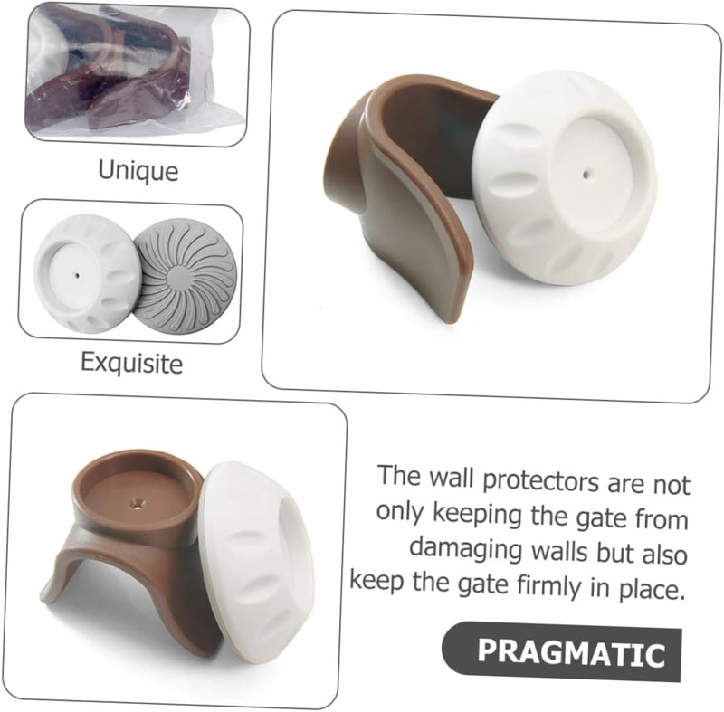 Proofing Wall Fixer 4pcs Wall Protector Stairs Doorway Bumper Puppy Gate Cup - Image 5