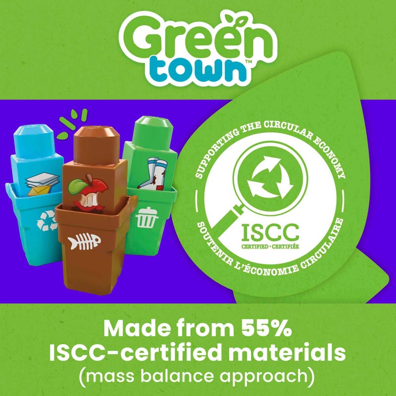 Mega Brands MEGA BLOKS Fisher-Price Toddler Building Blocks, Green Town Sort & Recycle Squad with 15 Pieces, 2 Figures, Toy Gift Ideas for Kids - Image 3