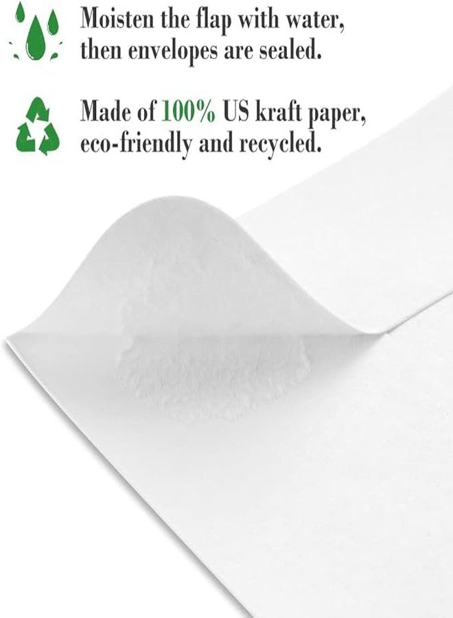 Aflip thinkcrafts White Cheque Size Paper envelope,Thickness - 100 gsm,Size 4.5 X 10 inch,50 Pieces - Image 4