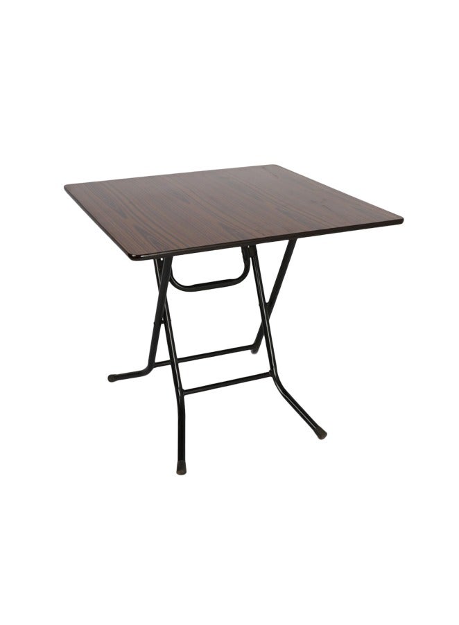 Brown folding dining table 80*80*75 - Image 3