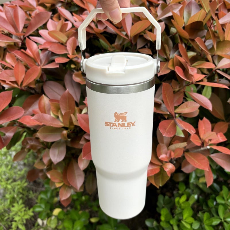 30 oz Stainless Steel Tumbler with Straw - Image 3