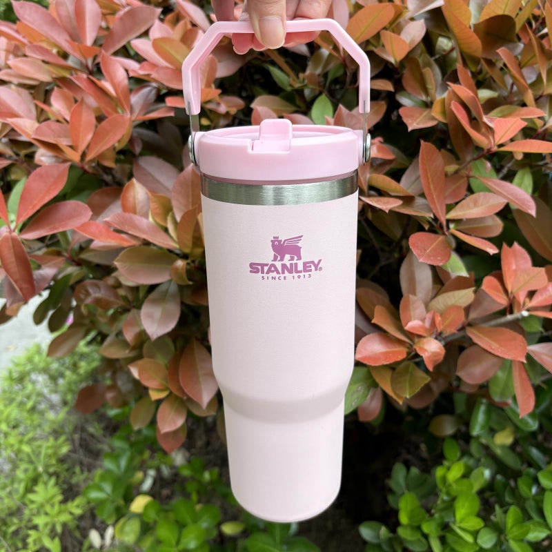 30 oz Stainless Steel Tumbler with Straw - Image 4
