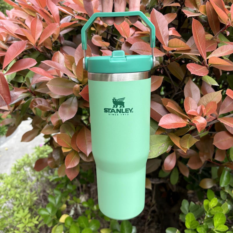30 oz Stainless Steel Tumbler with Straw - Image 2