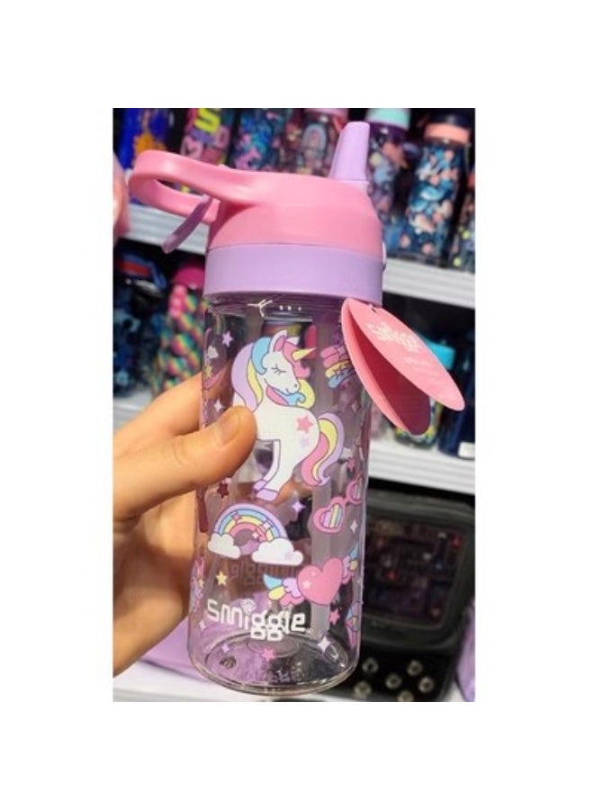 سميجل كوب ماء مع قشة للأطفال من Smiggle أستراليا - كوب سهل الحمل بسعة كبيرة