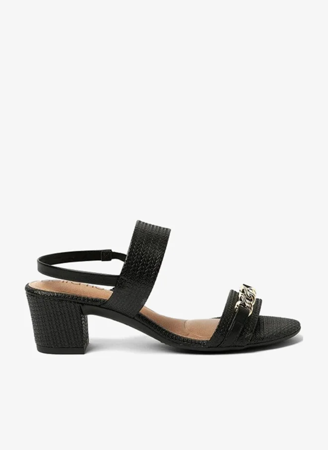 Beira Rio Beira Rio Ladies Sandals With Back Strap Black | Made In Brazil