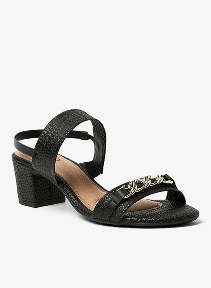 Beira Rio Beira Rio Ladies Sandals With Back Strap Black | Made In Brazil