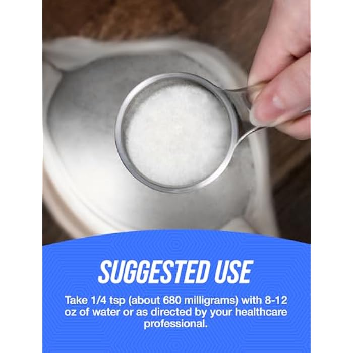 BulkSupplements.com Magnesium D-Aspartate Powder - Magnesium Supplement, High Absorption Magnesium, Magnesium Asparte Powder - Gluten Free, 680mg (49mg of Magnesium) per Serving, 250g (8.8 oz) - Image 4