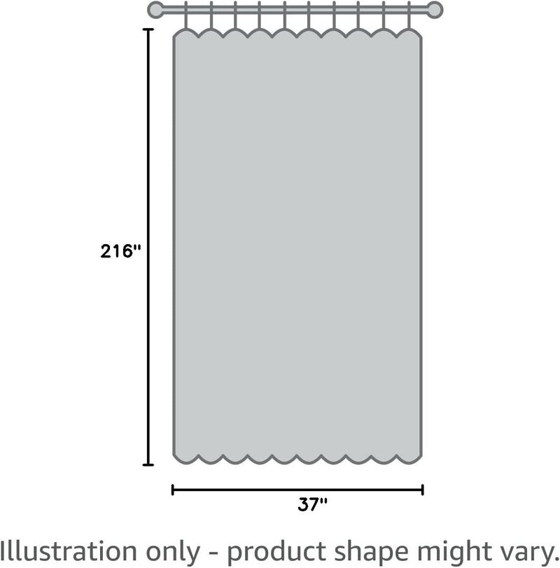 Decotex 1 Piece Sheer Voile Home Decor Fully Hemmed Scarf Valance Swag Topper (37" X 216", White) - Image 2