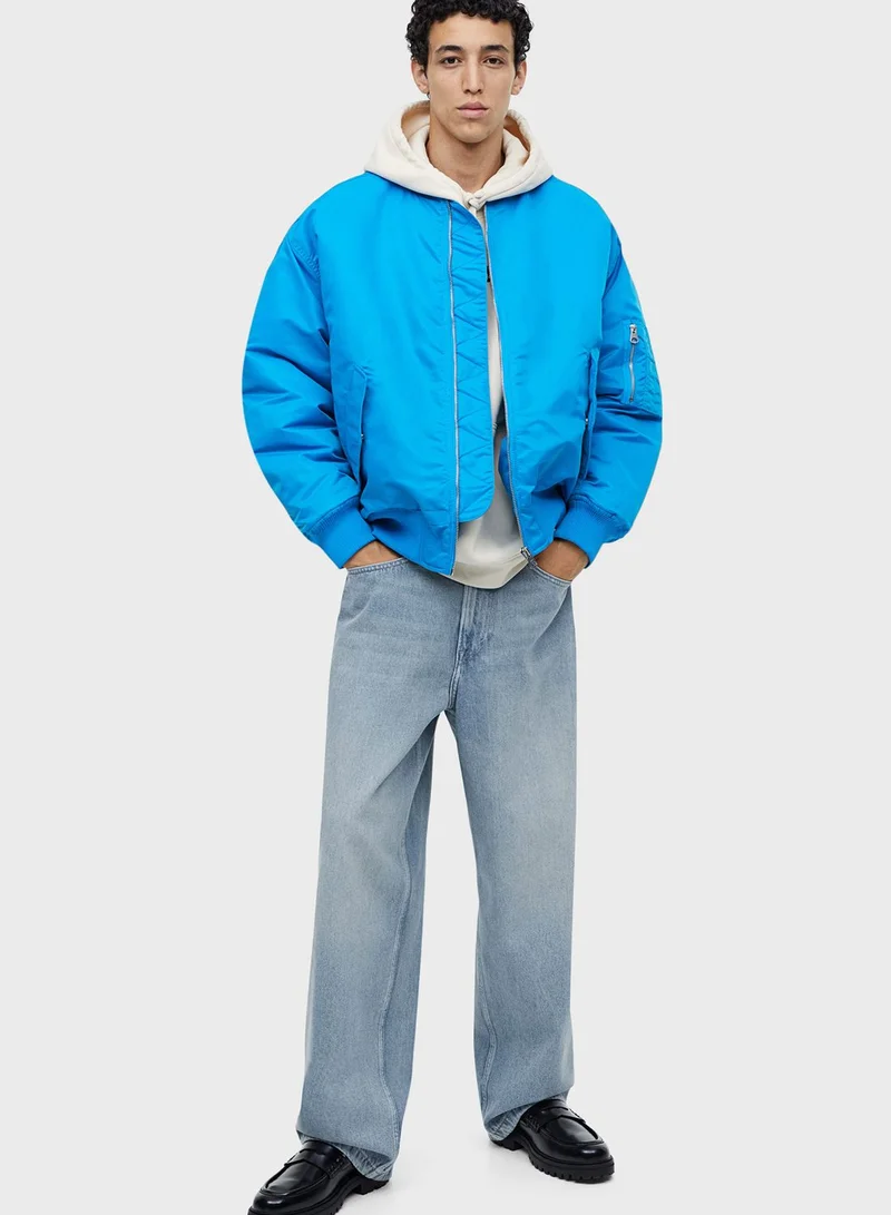 اتش اند ام Light Wash Baggy Fit Jeans
