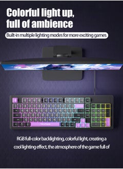 ViewSonic VS 98 Keys Wired Keyboard, Mechanical Feeling, RGB Light Effect, Desktop, Laptop USB Universal, Suitable for Gaming, Office Use  - Image 4