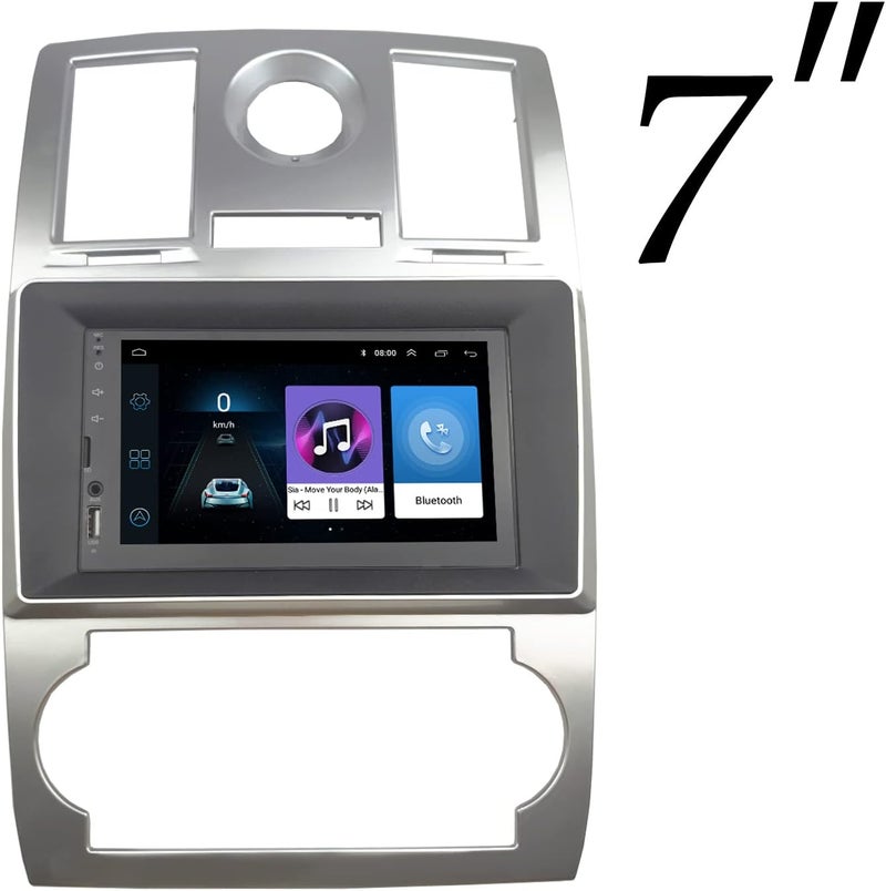 DKMUS Radio Stereo Bezel for Chrysler 300C 2005-2007 Dash Installation Mount Trim Kit Fits 9" and Double Din - Image 3