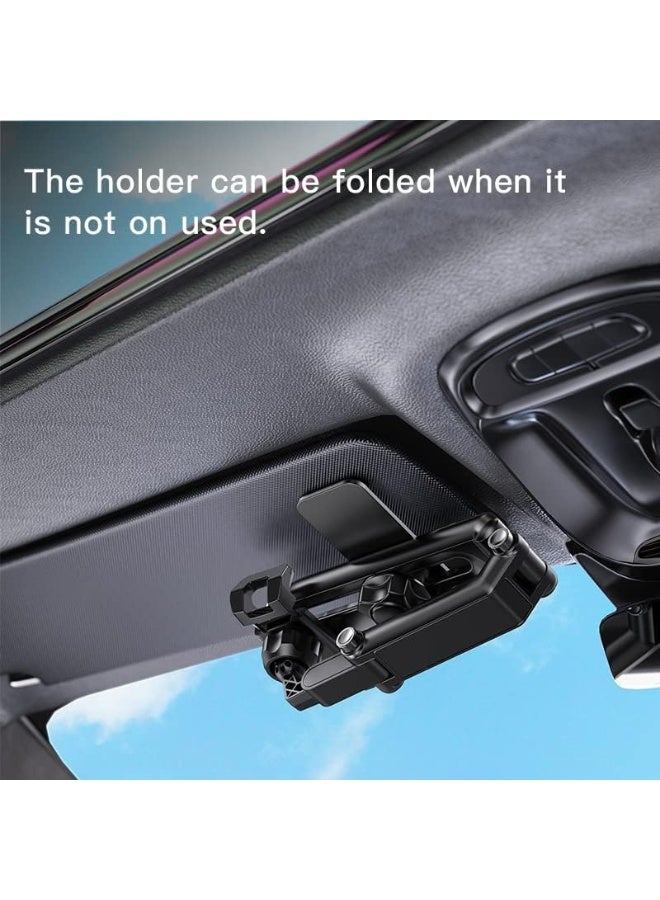 YESIDO C194 Car Phone Mount Sun Visor Phone Holder for Car Universal Clip 360 Degree Adjustable Cell phone Stand Rearview Mirror Cradle - Image 5