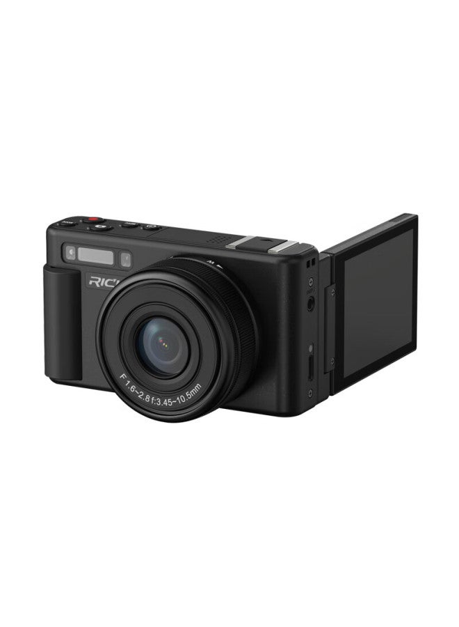 Rich Ly-10l 10x Zoom Selfie Flip Screen Student Digital Camera Birthday Gift For Girls Entry-level Mirrorless Campus Hd Vlog Travel Alternative Ccd Black 32gb - Image 2