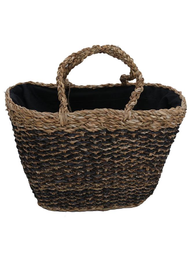 Alsaif Wicker Thermos Bag 42 X 26 Cm Beige Black - Image 2