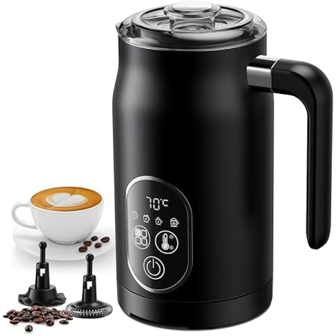 CONOYAR Electric Milk Frother 4 In 1 Milk Steamer Milk Warmer With Temperature Control 03L Automatic Milk Foamer Hot And Cold Foam For Coffee Espresso Latte Hot Chocolate - Image 1