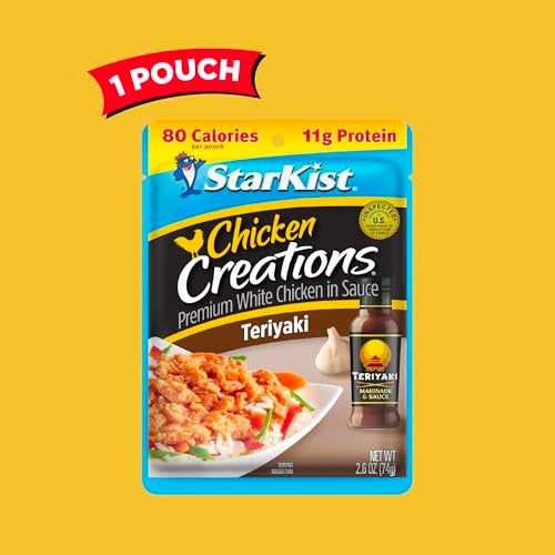 StarKist Chicken Creations Teriyaki Pouch 26 oz  1 Pack Fully Cooked High Protein White Meat No Draining Ready to Eat for Salad and Sandwiches - Image 5