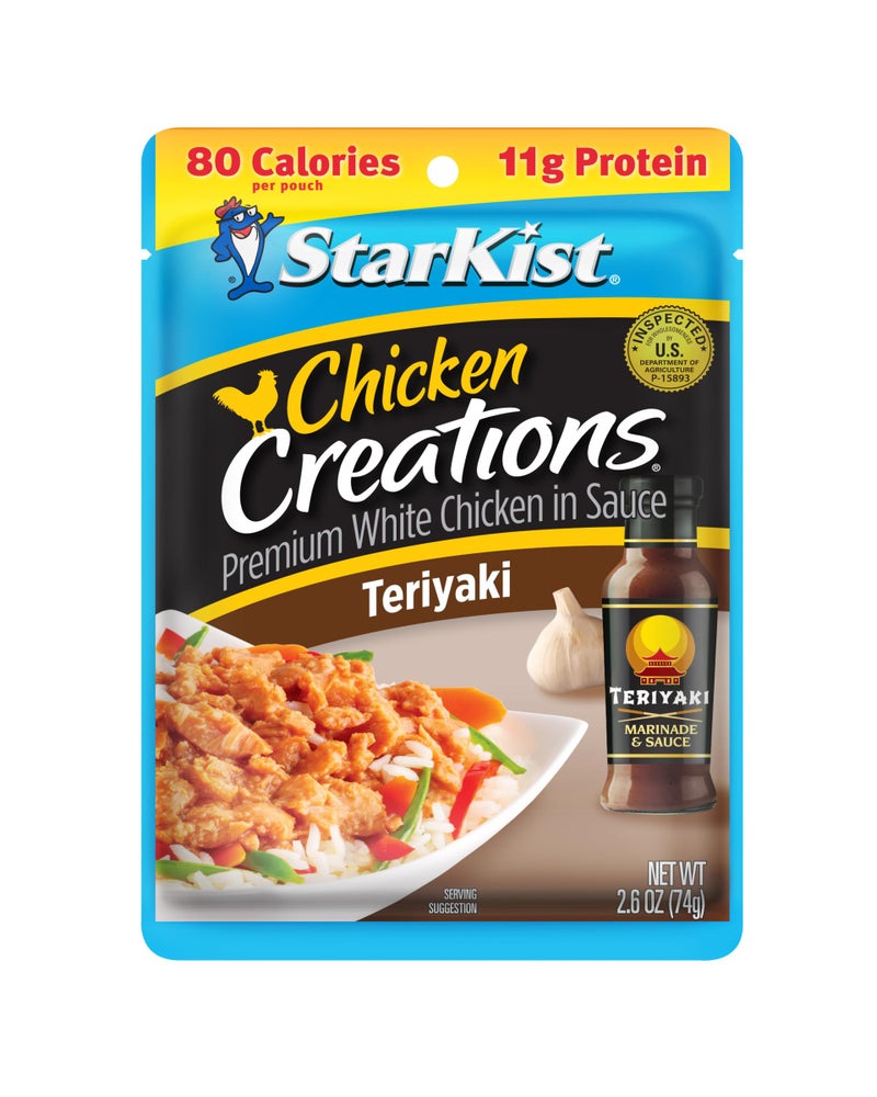 StarKist Chicken Creations Teriyaki Pouch 26 oz  1 Pack Fully Cooked High Protein White Meat No Draining Ready to Eat for Salad and Sandwiches - Image 3